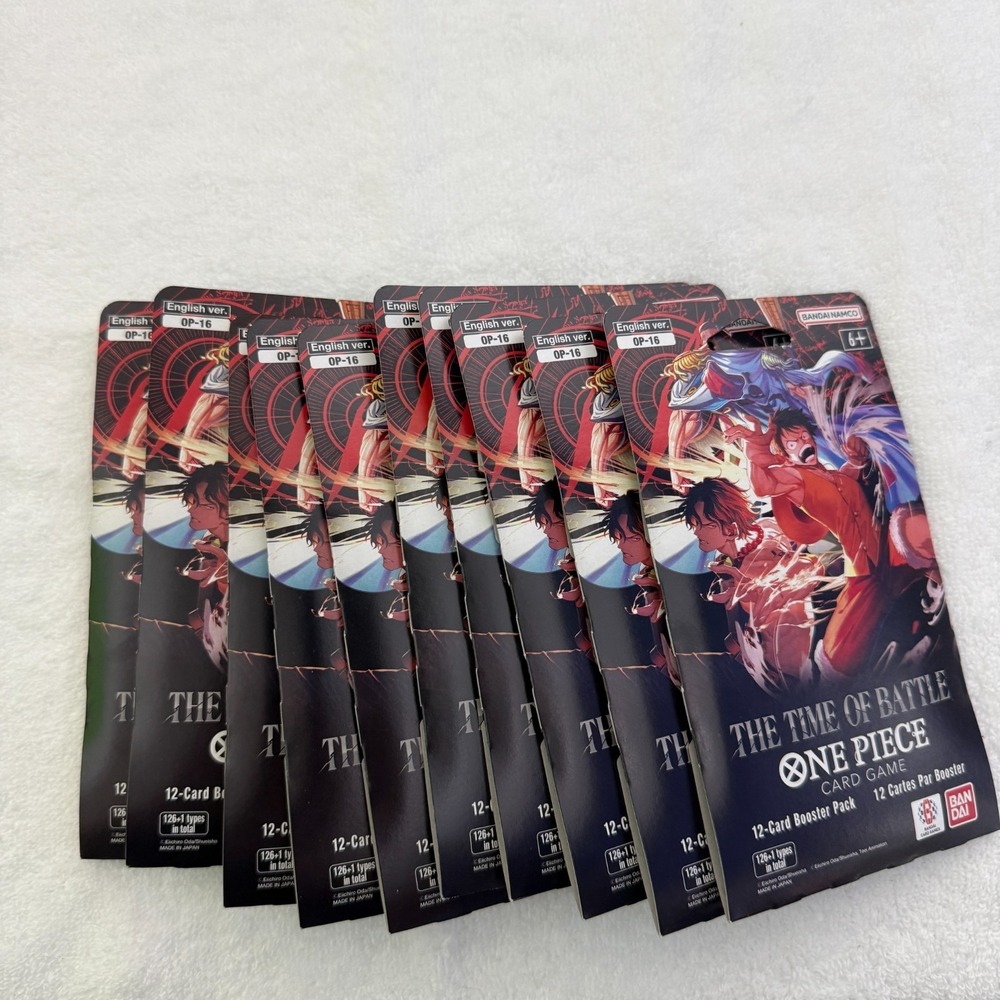 OP-16 The Time of Battle Booster Pack(s) SleevesEnglish Lot of 10 - Picture 2 of 2
